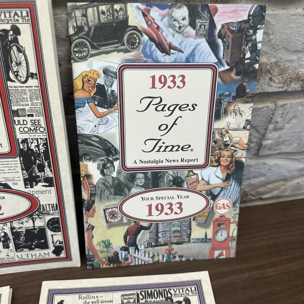 7 Year Pages Of Time Nostalgia News Report Booklet 1903,‎ 07, 32, 33, 55, 58, 63